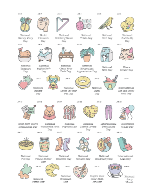 Monthly Wacky Holidays