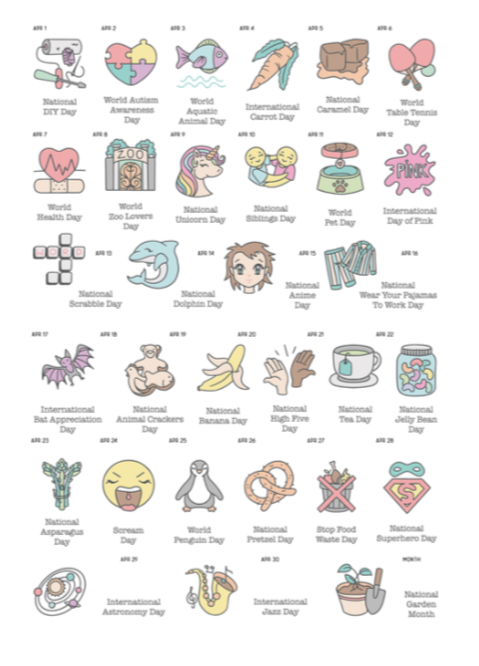 Monthly Wacky Holidays