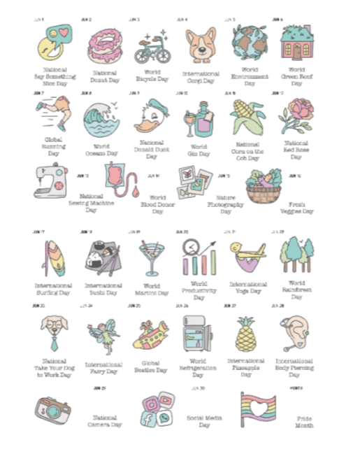 Monthly Wacky Holidays