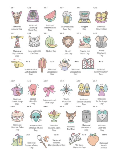Monthly Wacky Holidays