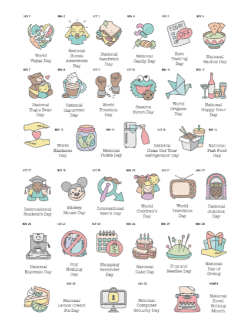 Monthly Wacky Holidays