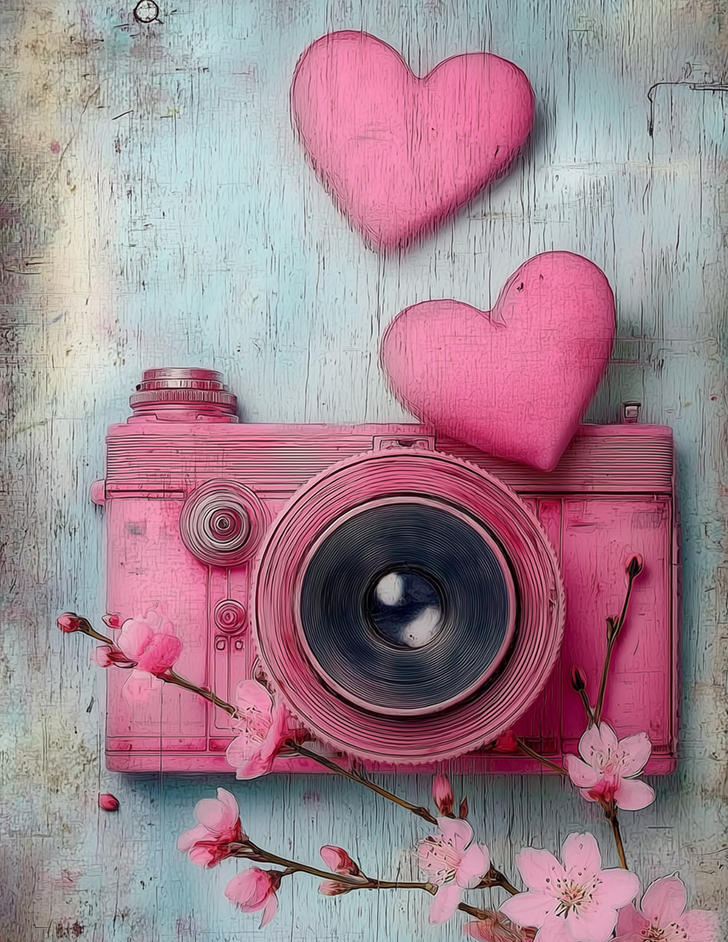 Pink Grunge Love 1