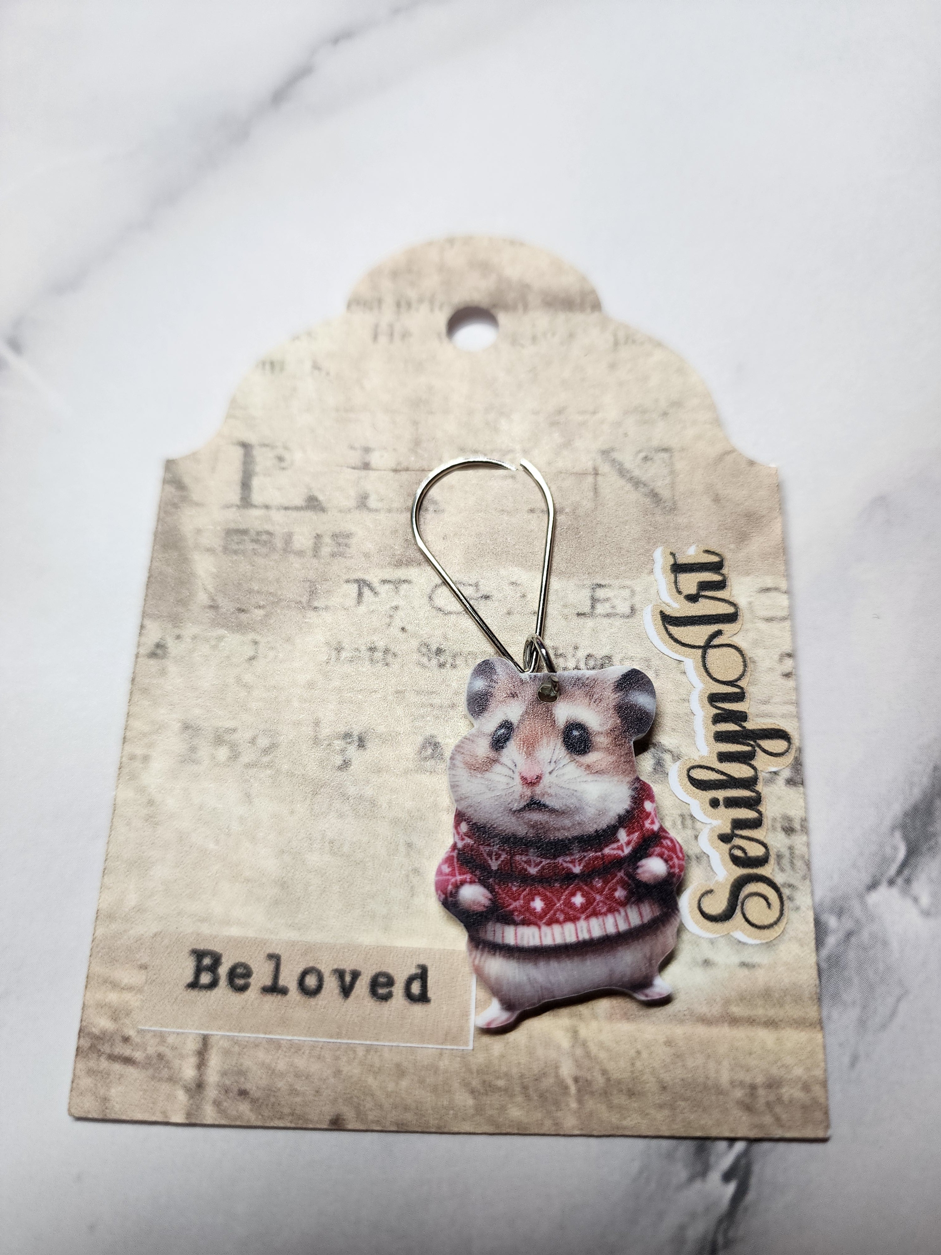 Christmas Hamster Charm