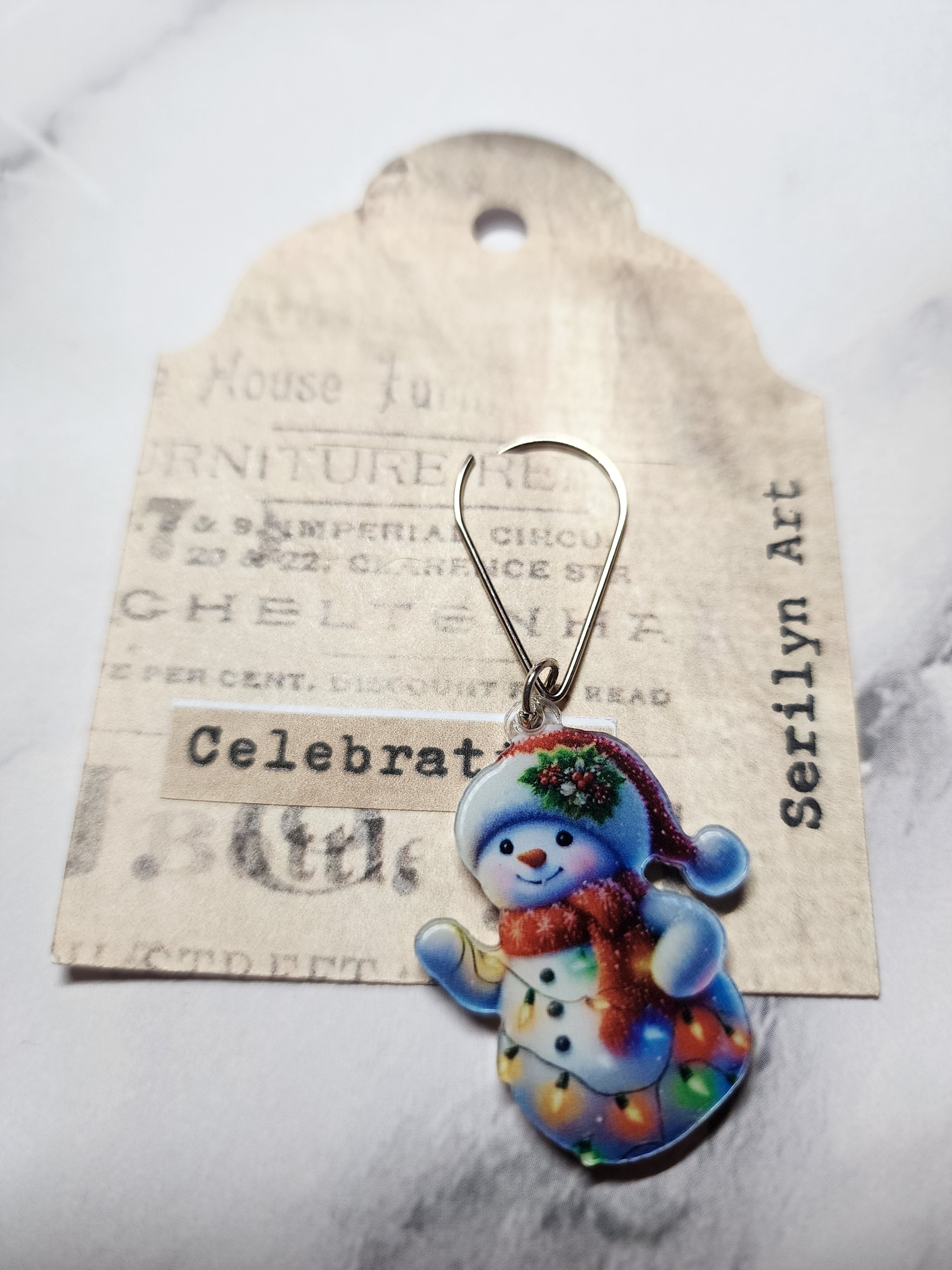 Christmas Lights Snowman