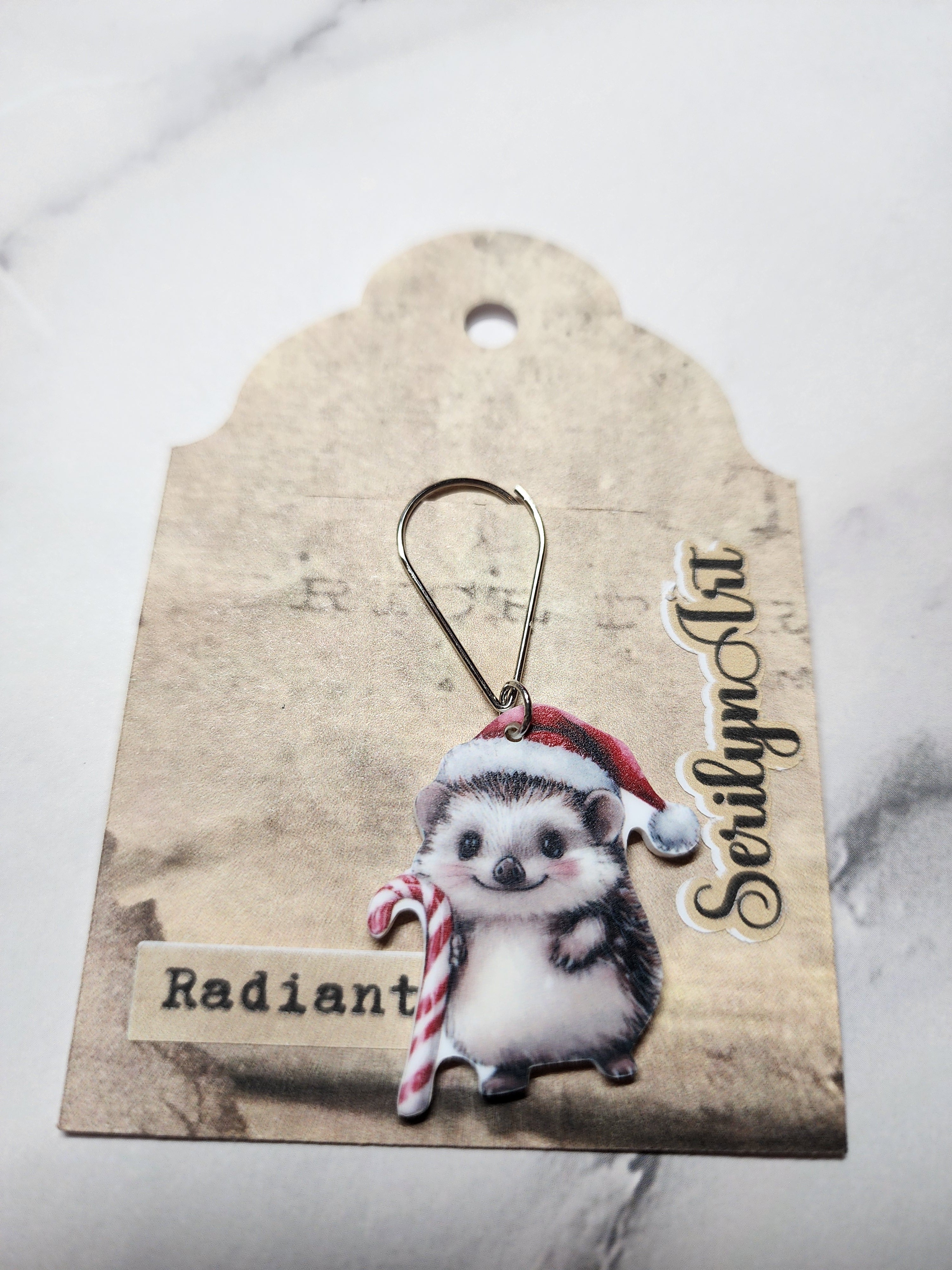 Christmas Hedgehog Charm