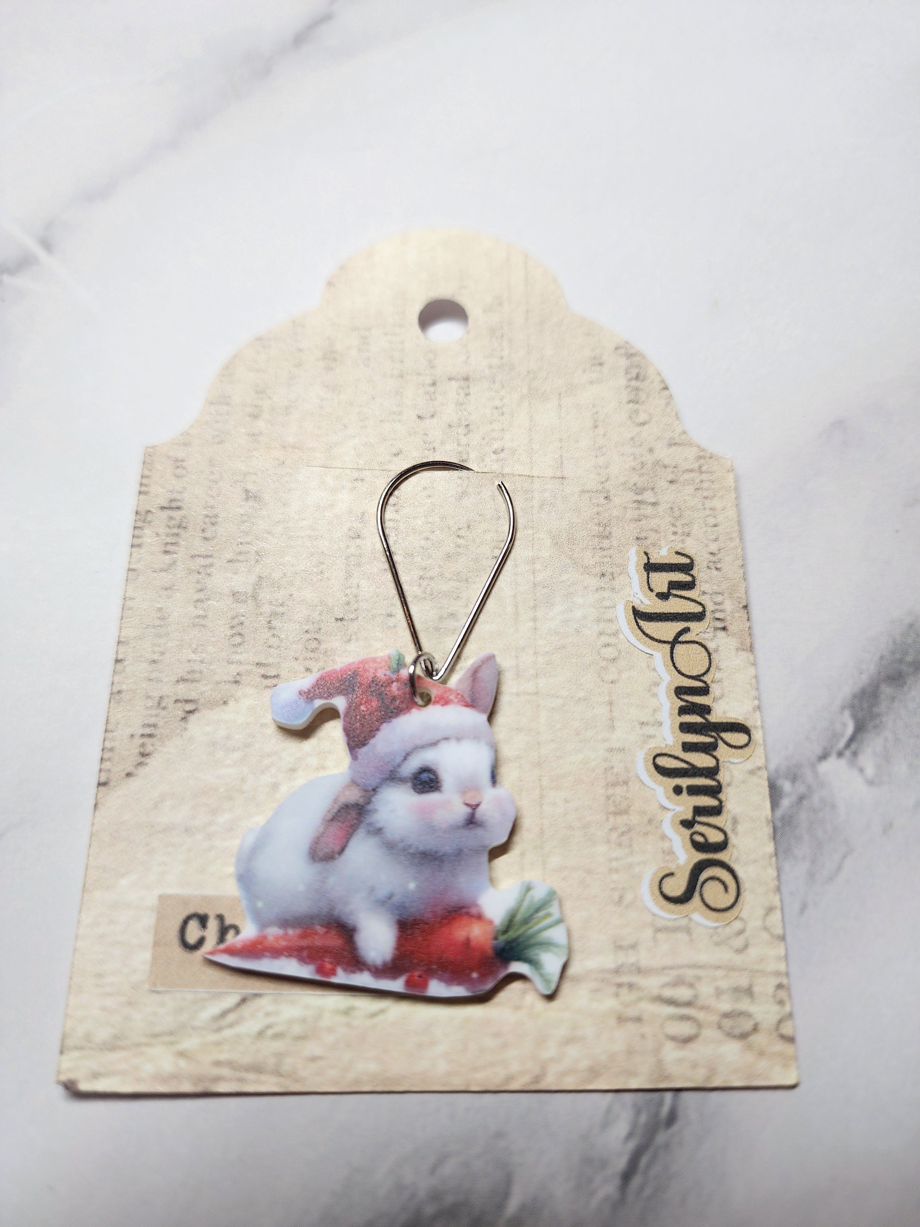 Winter Bunny Charm