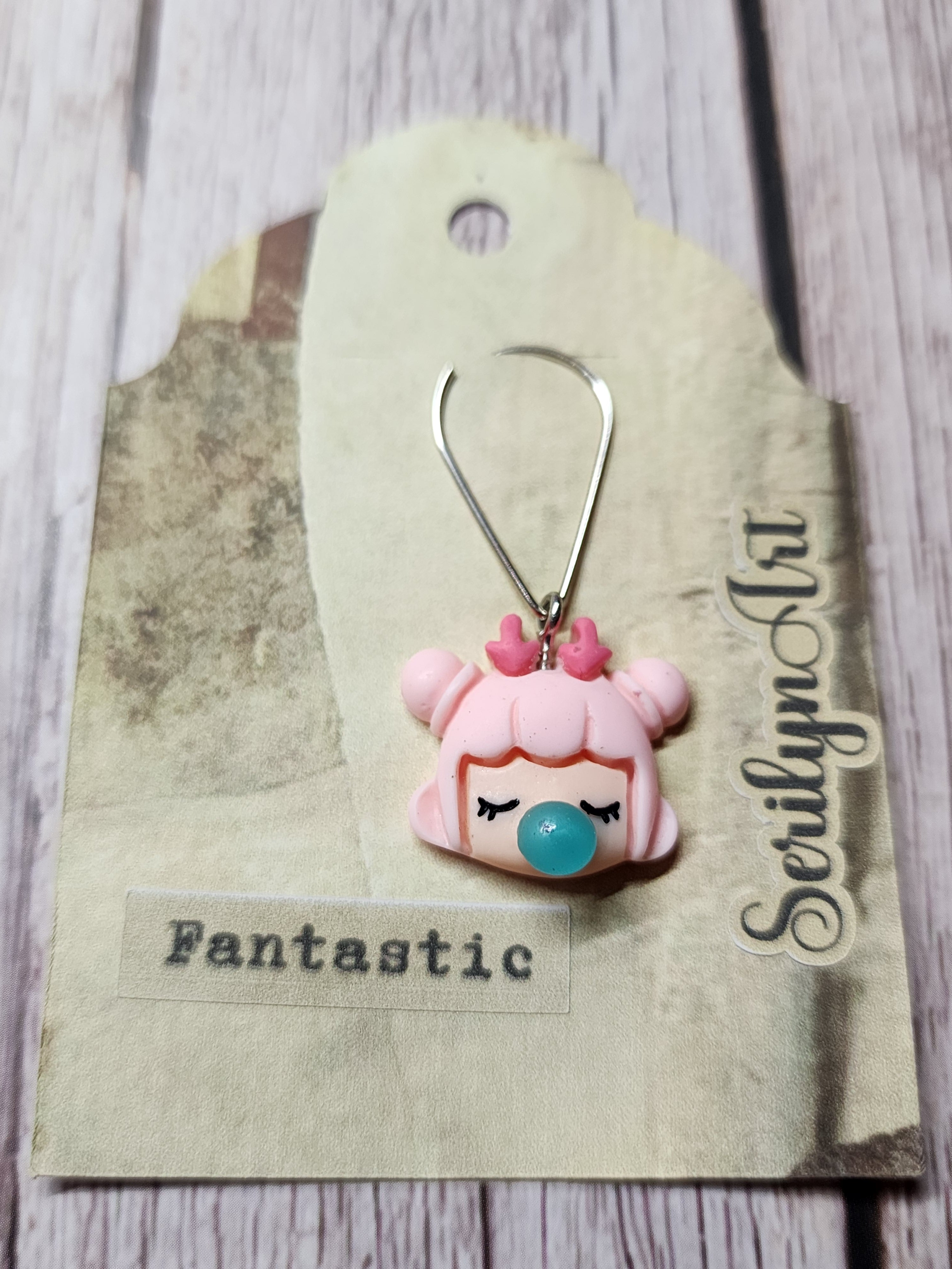 Pink Hair Bubble Gum Girl