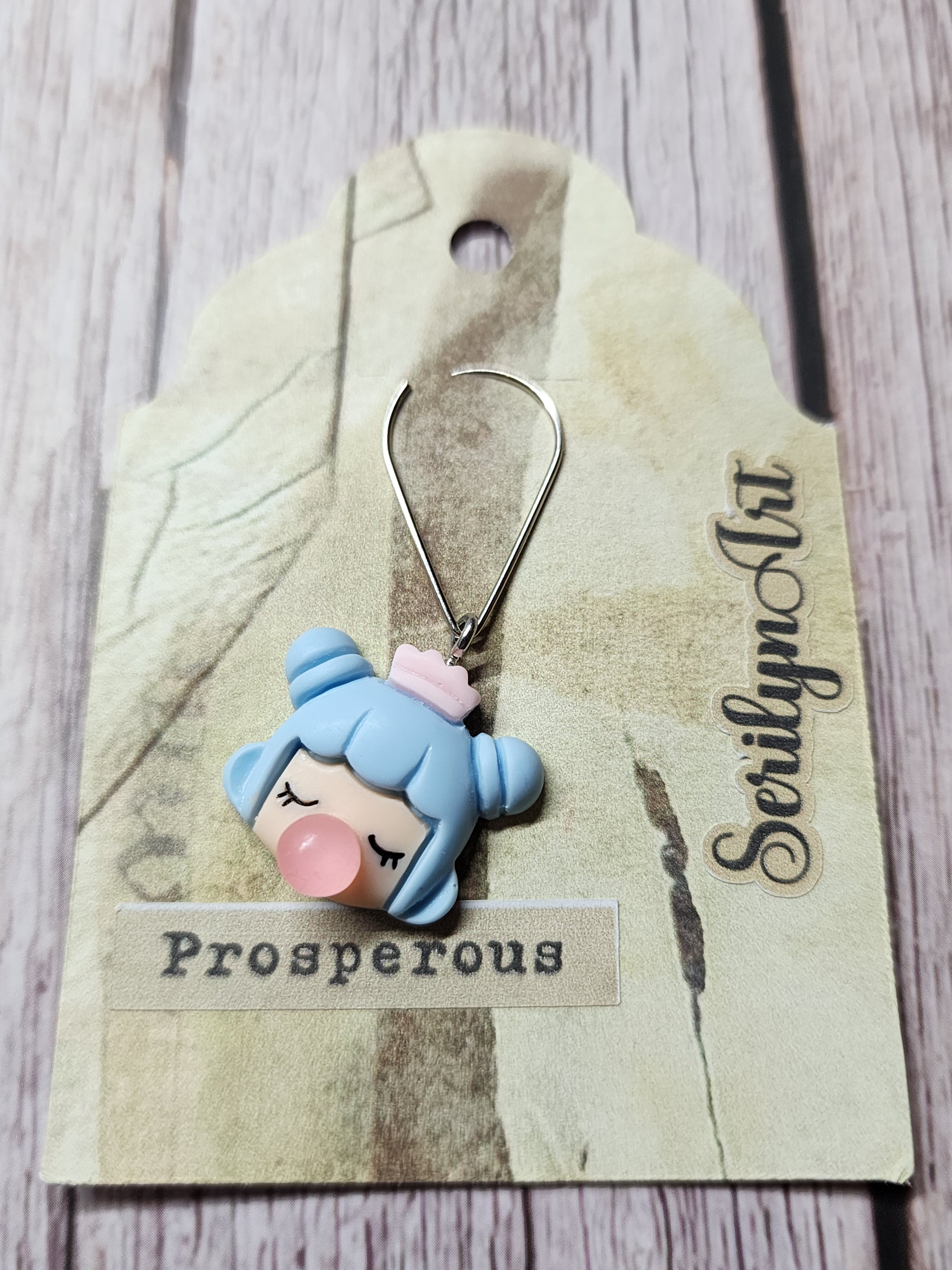 Blue  Hair Bubble Gum Girl