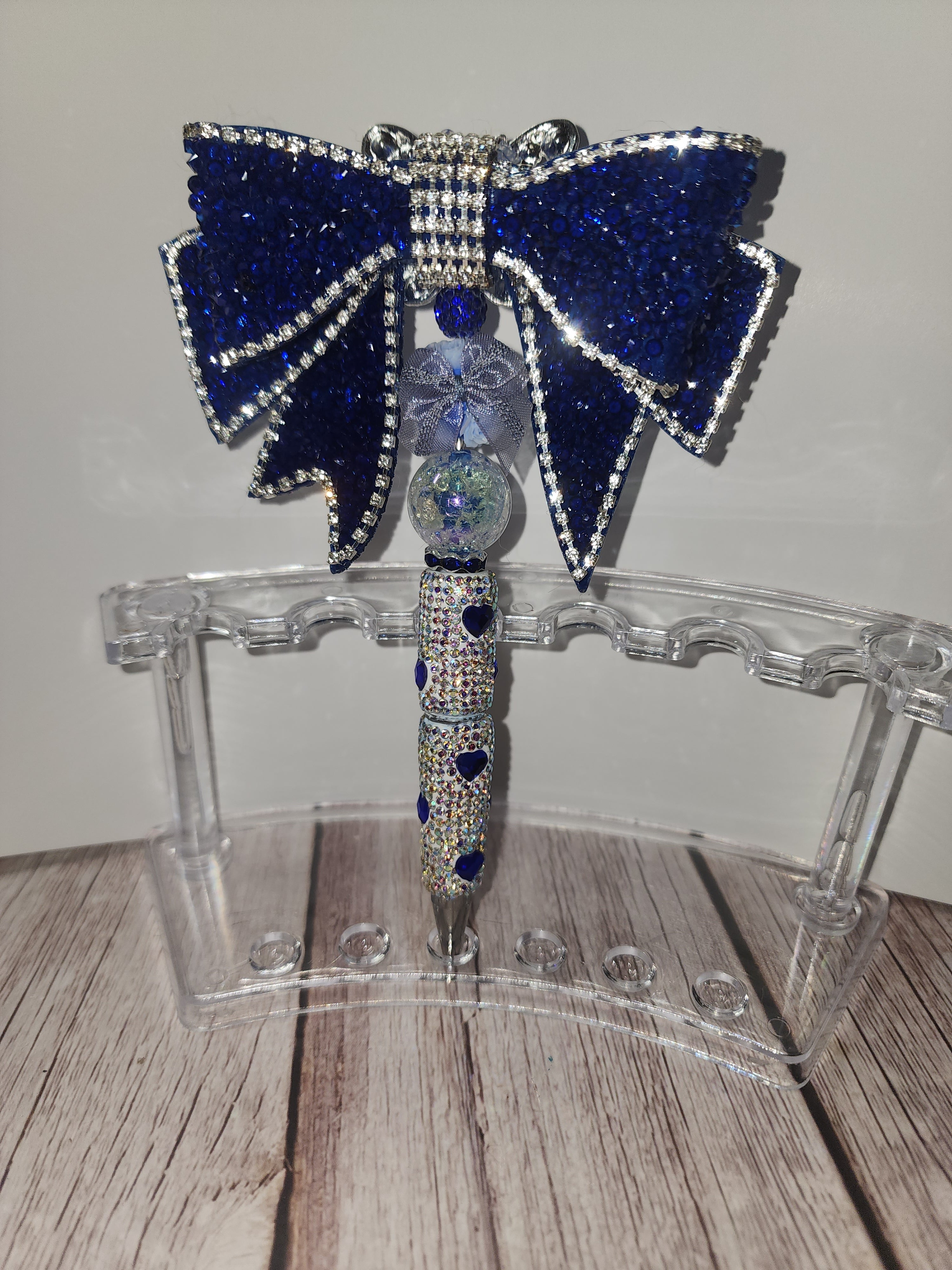 Blue Bow Pen