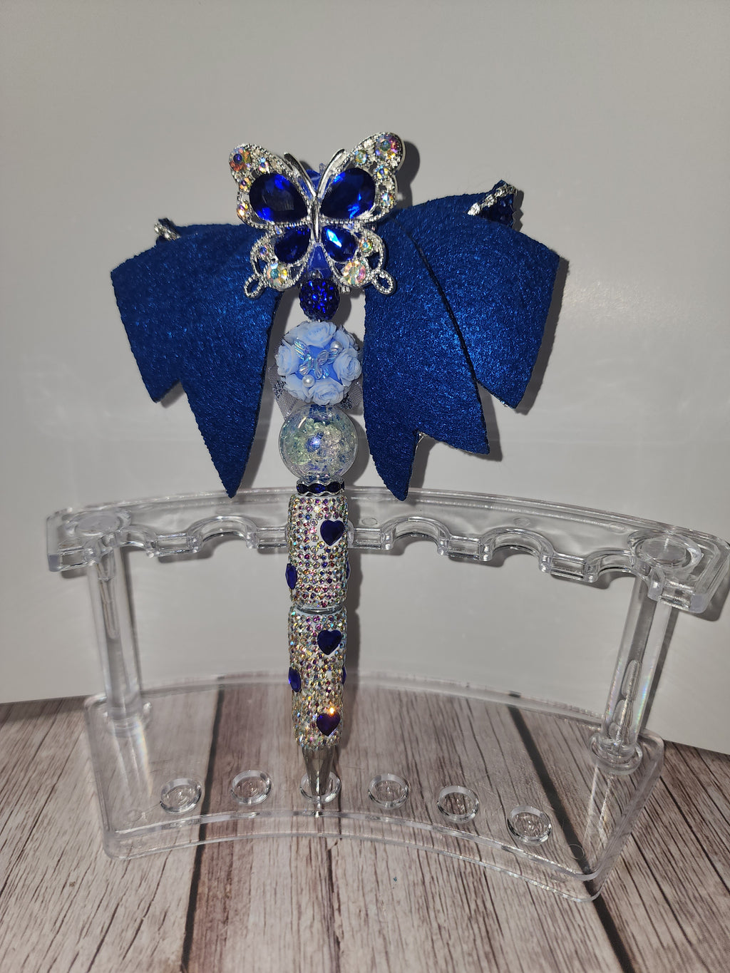 Blue Bow Pen