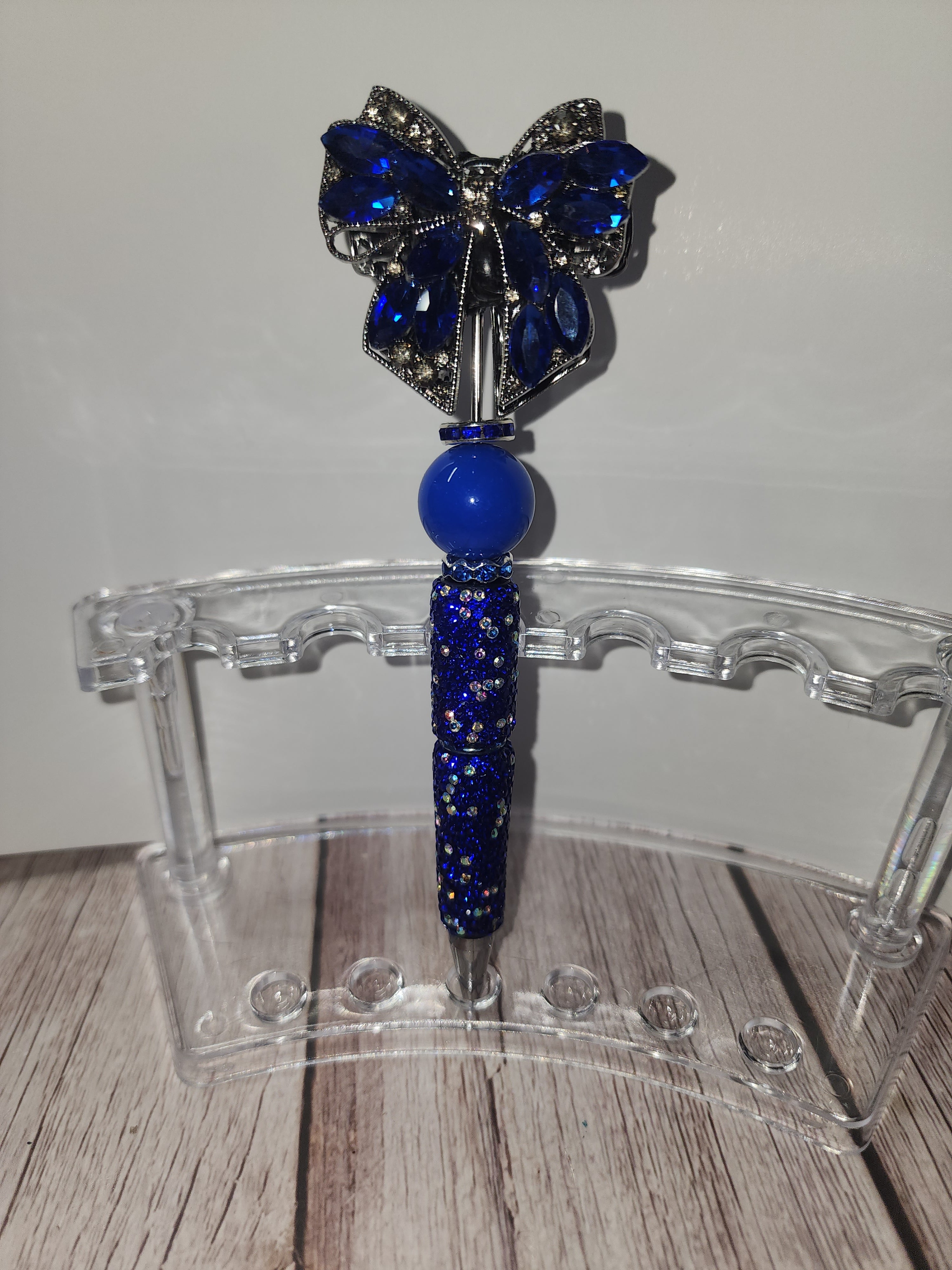 Blue Bow Pen
