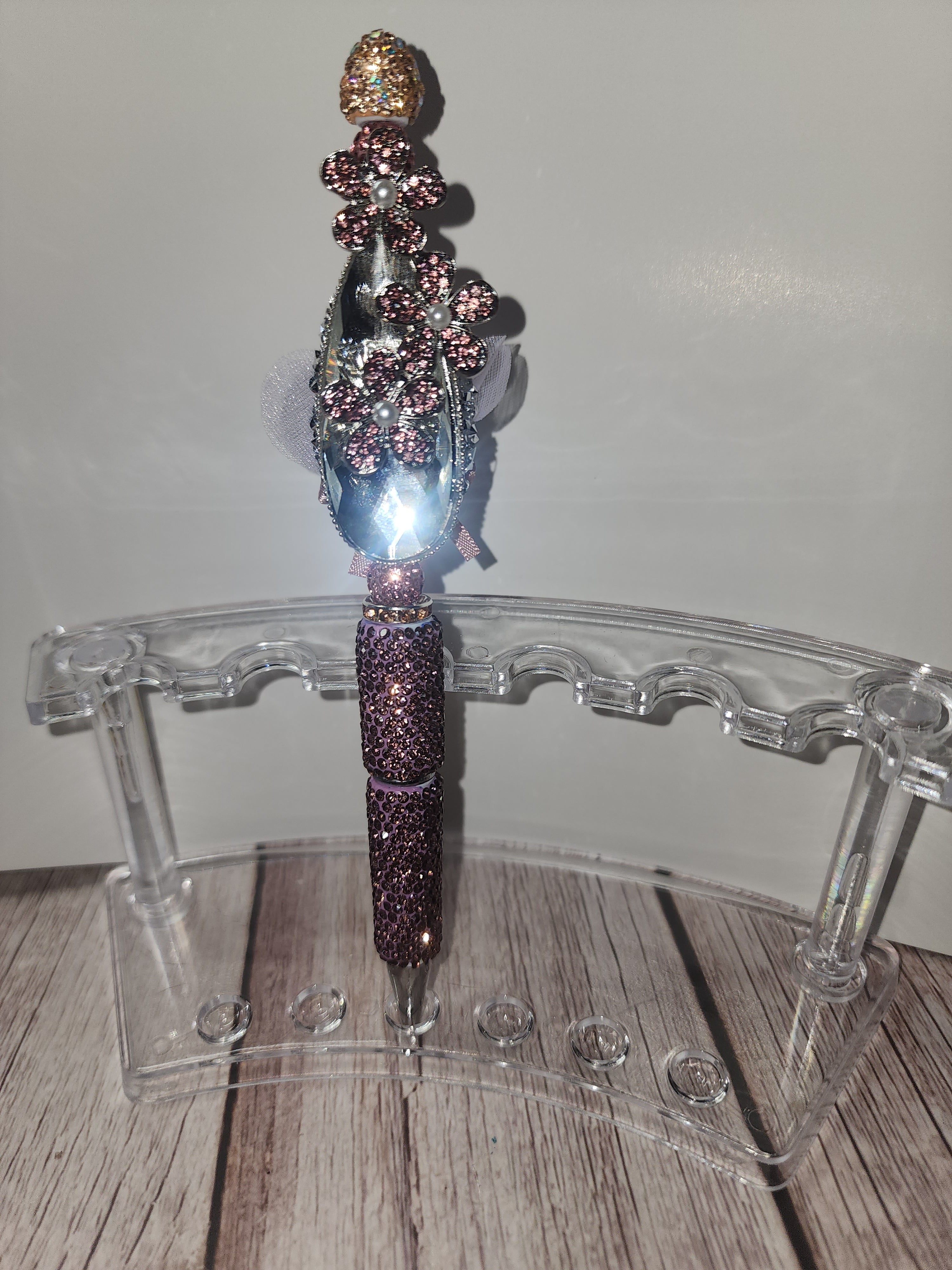 Purple Floral Pen