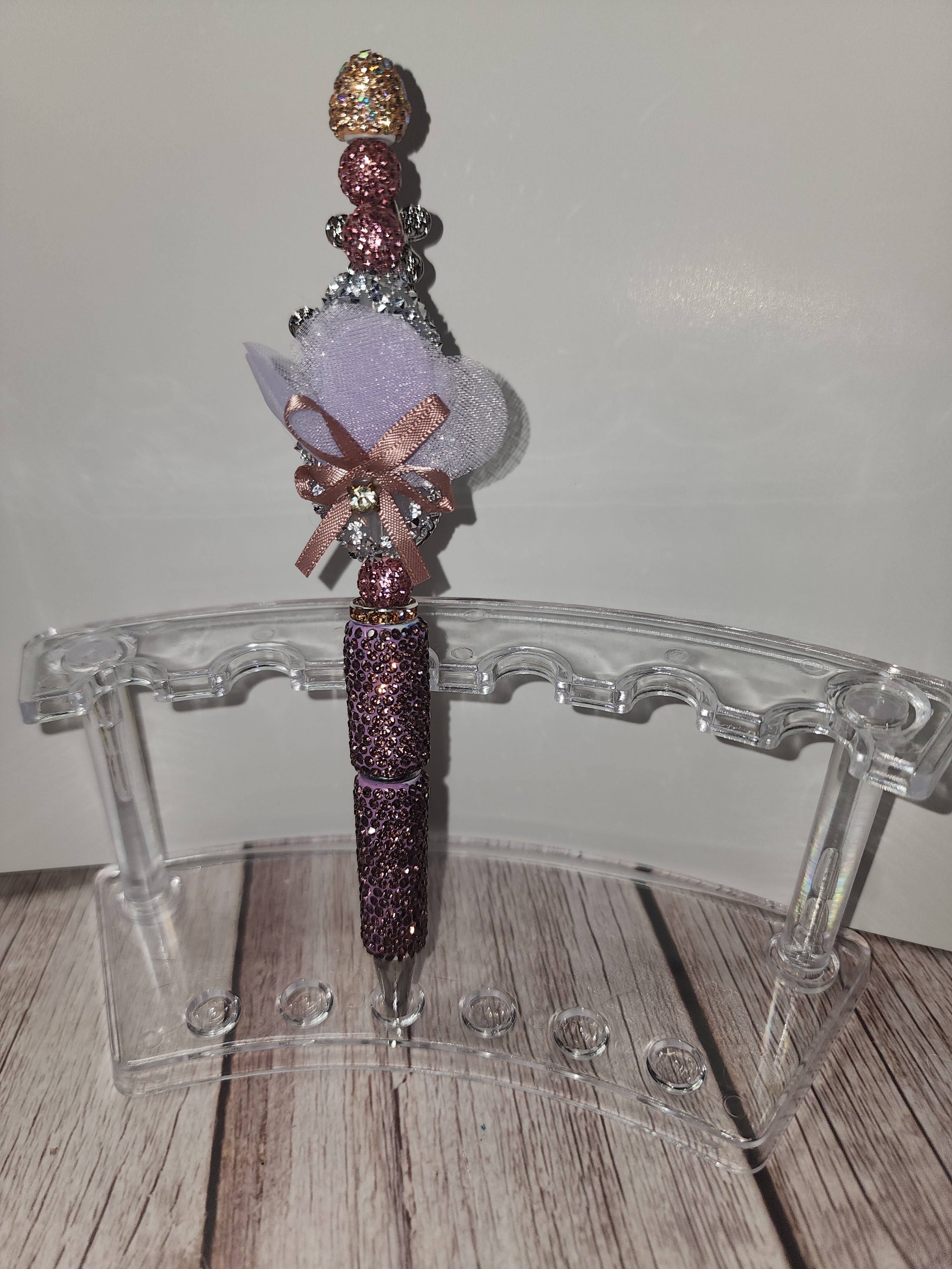 Purple Floral Pen