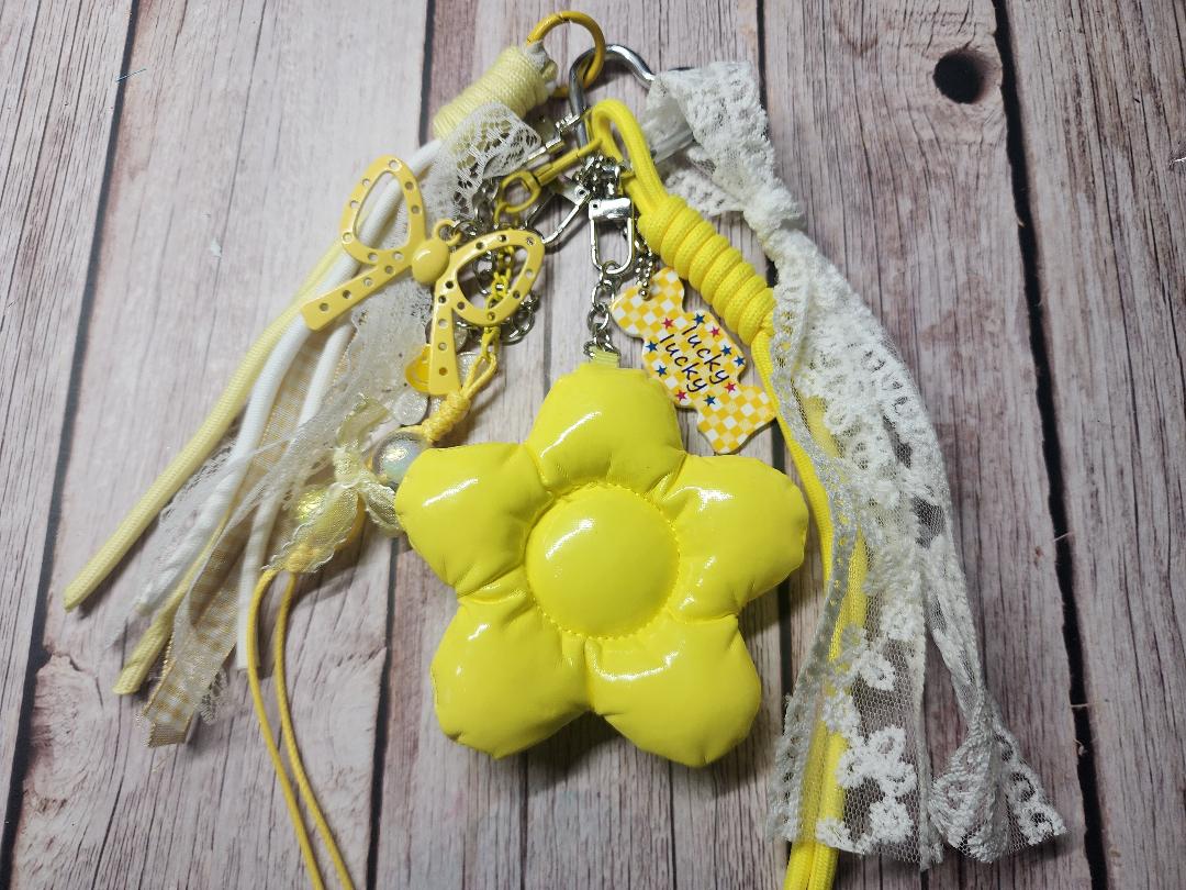 Yellow Flower Keychain