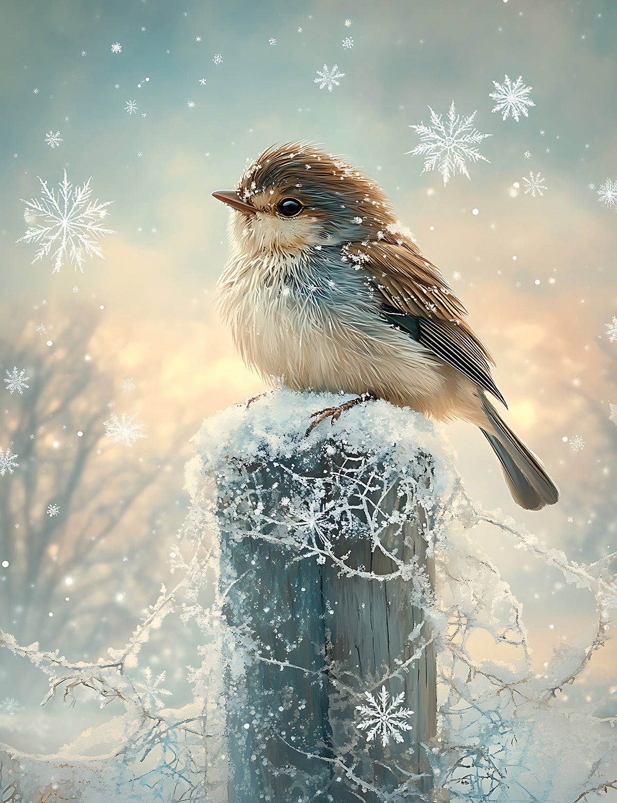 Cozy Winter Snowflakes 1