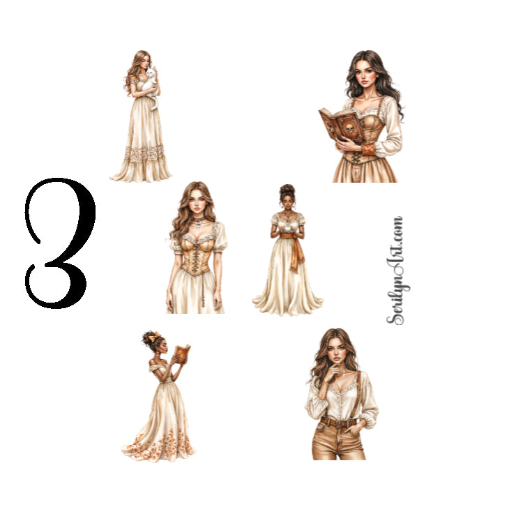 A Vintage Halloween Story Sticker Sheet