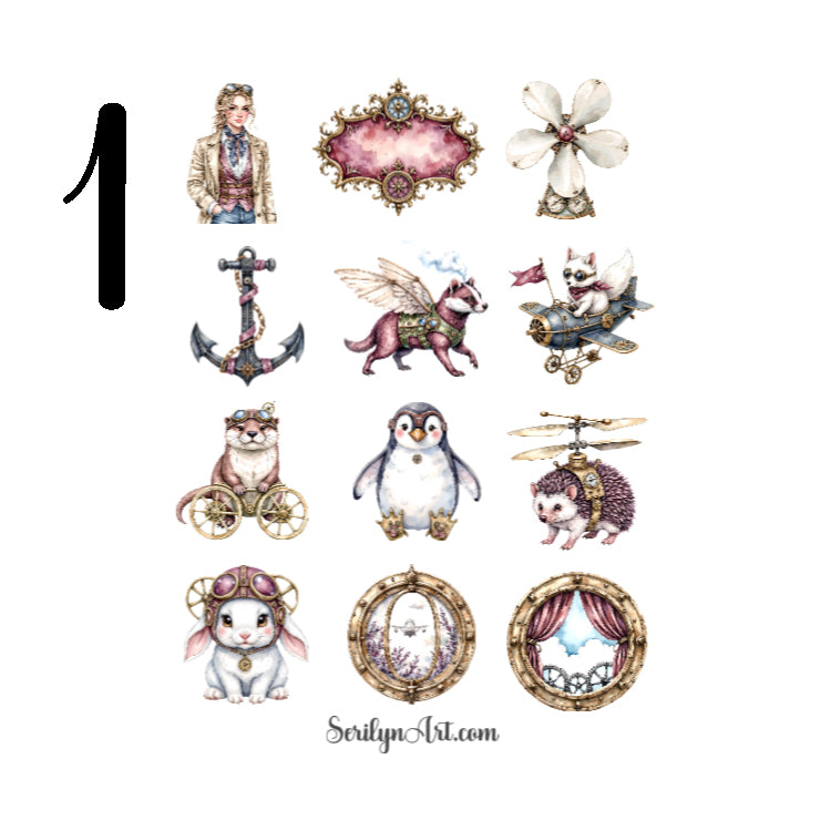 Airship Chronicles Sticker Sheet