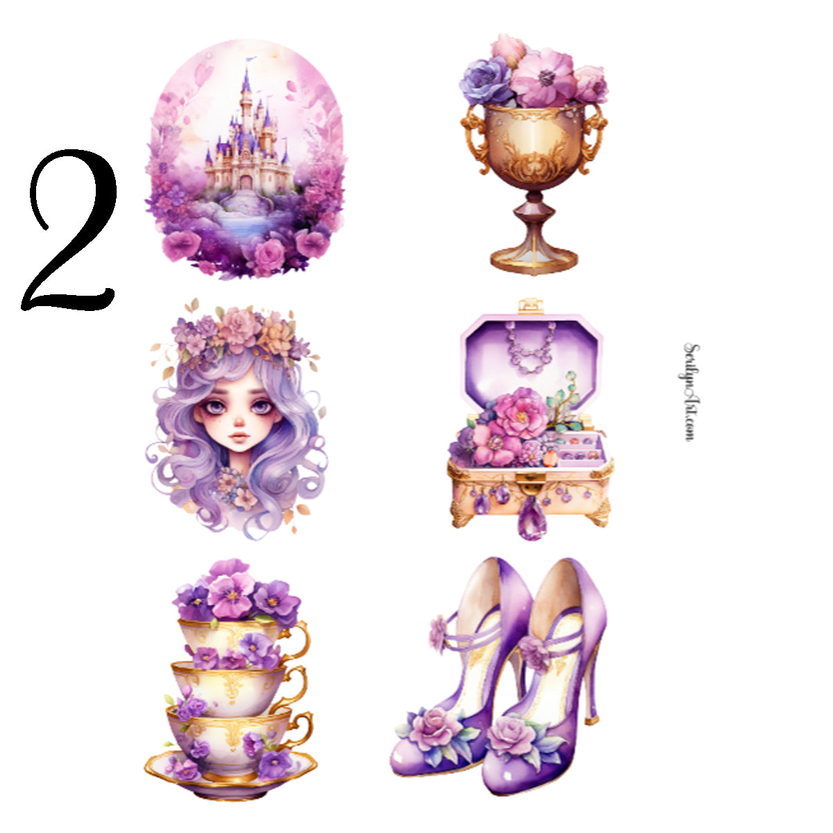 Amethyst Princess Sticker Sheet