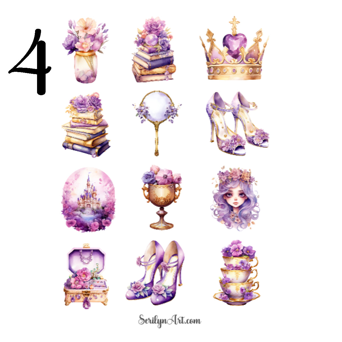 Amethyst Princess Sticker Sheet