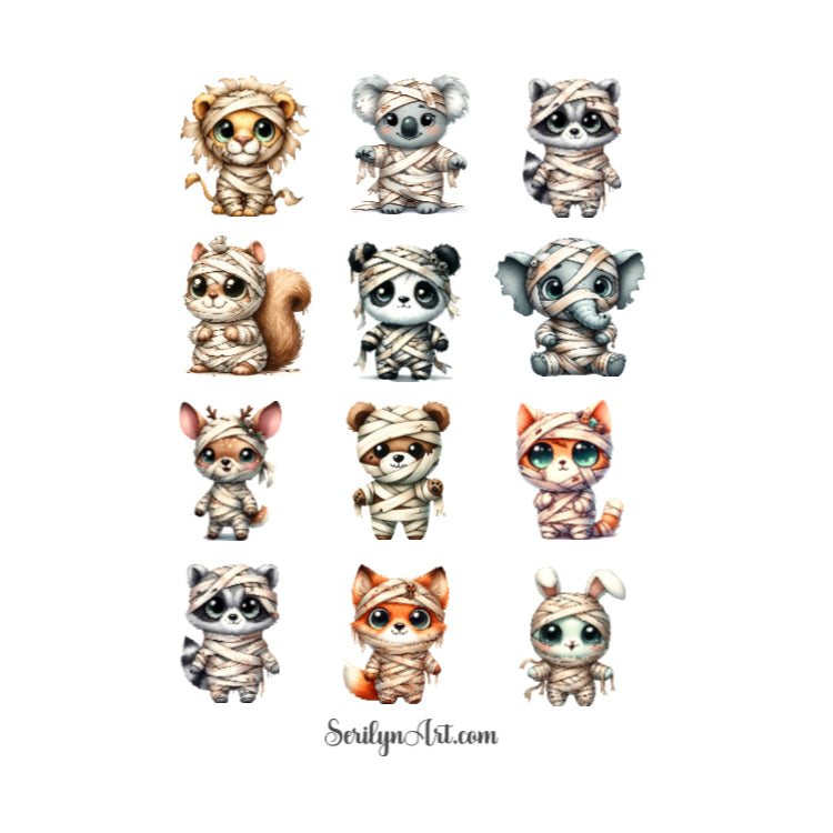 Animal Mummies Sticker Sheet