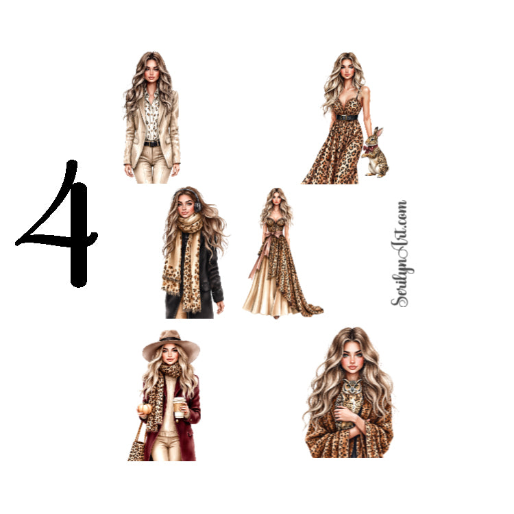 Animal Print Autumn Sticker Sheet