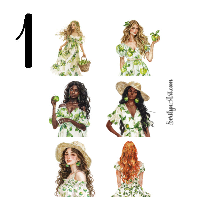 Apple Addiction Sticker Sheet