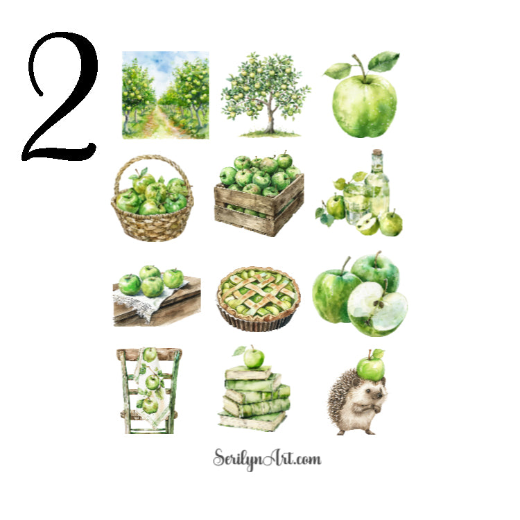 Apple Addiction Sticker Sheet