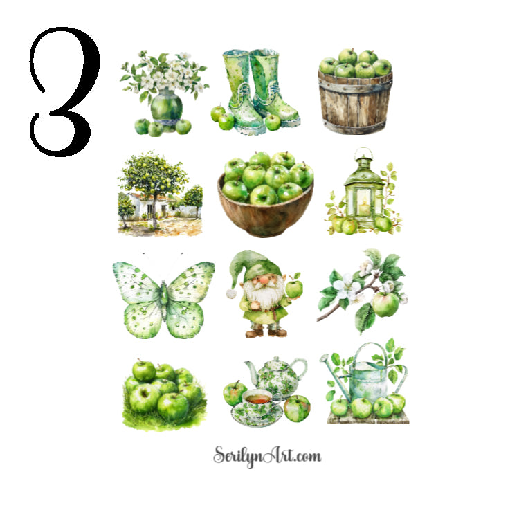 Apple Addiction Sticker Sheet