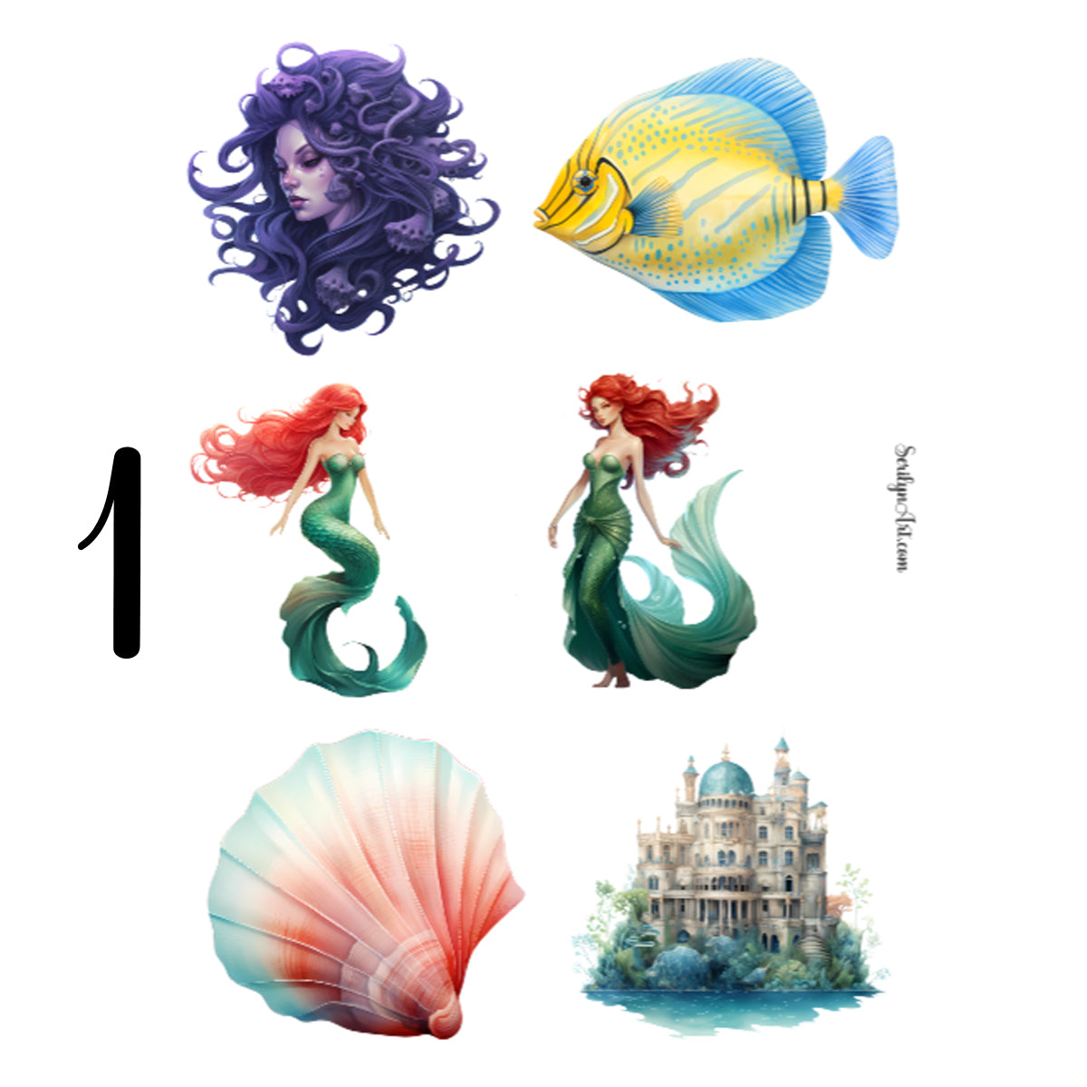 Ariel Sticker Sheet
