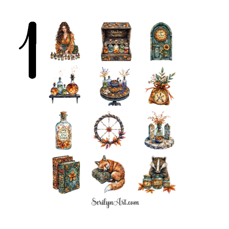 Autumn Apothecary Sticker Sheet