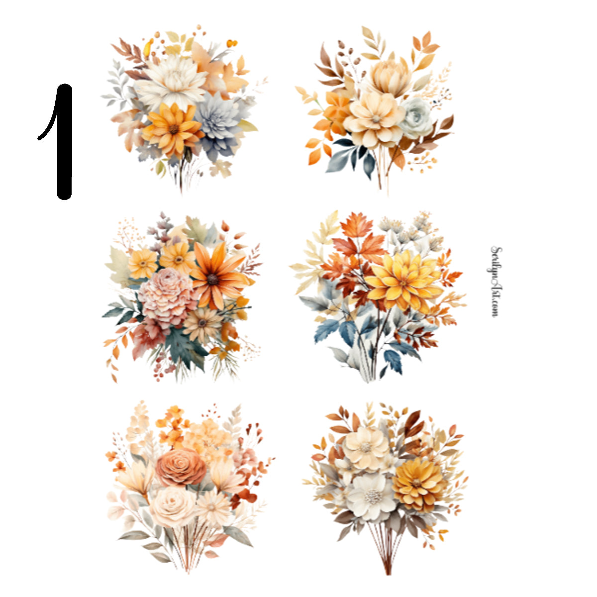 Autumn Bouquet Sticker Sheet