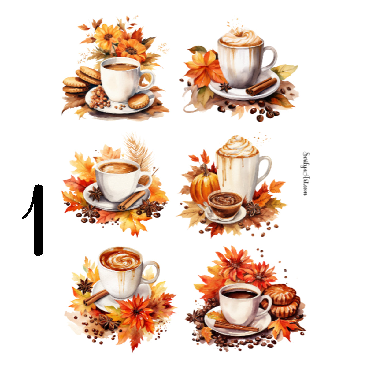 Autumn Coffee Sticker Sheet