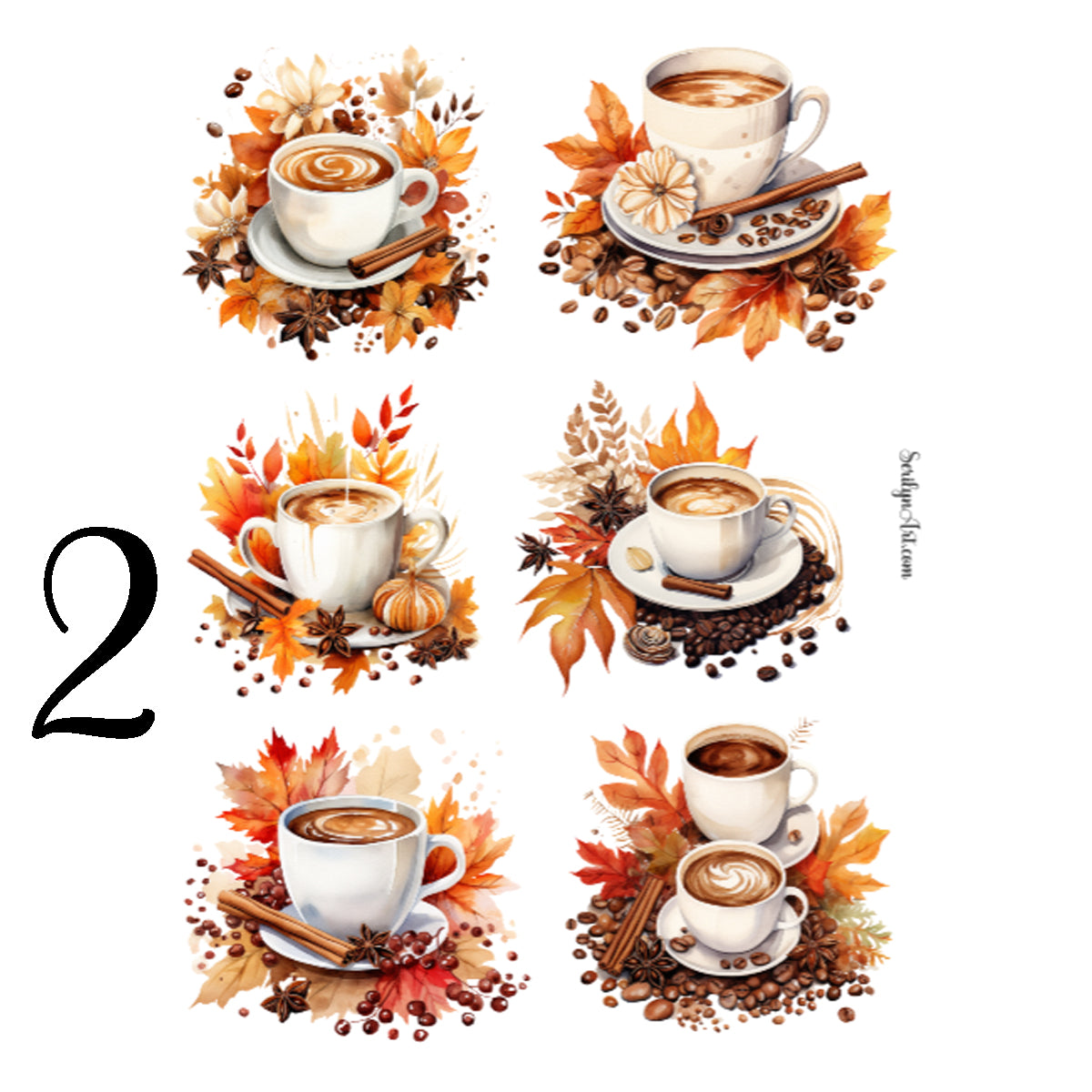 Autumn Coffee Sticker Sheet