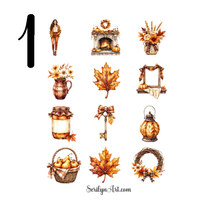 Autumn Comforting Warmth Sticker Sheet