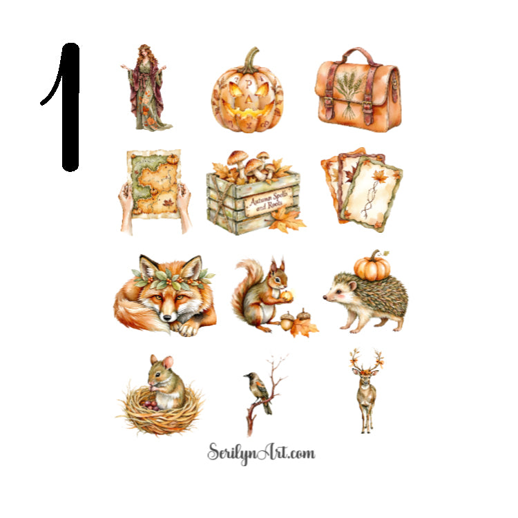 Autumn Enchanters Sticker Sheet