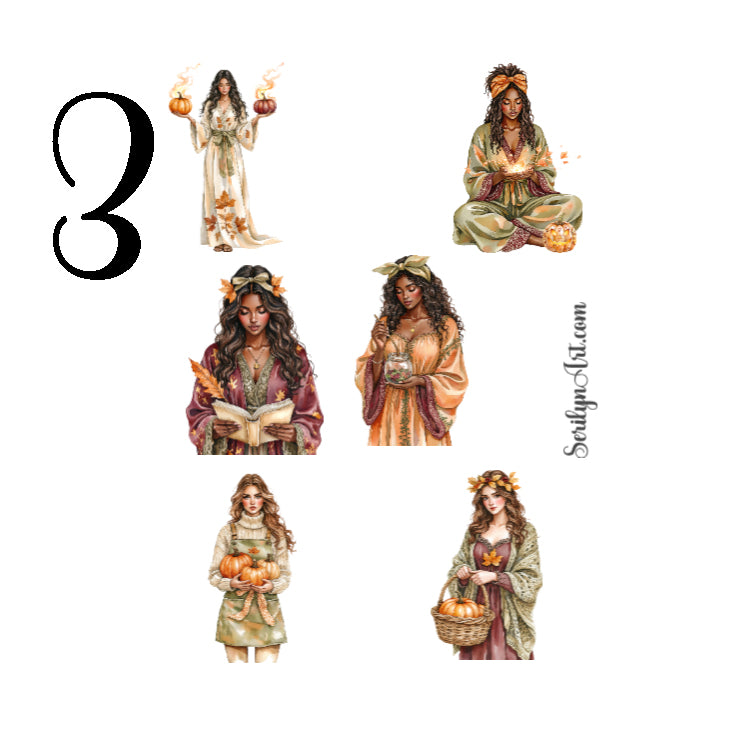 Autumn Enchanters Sticker Sheet