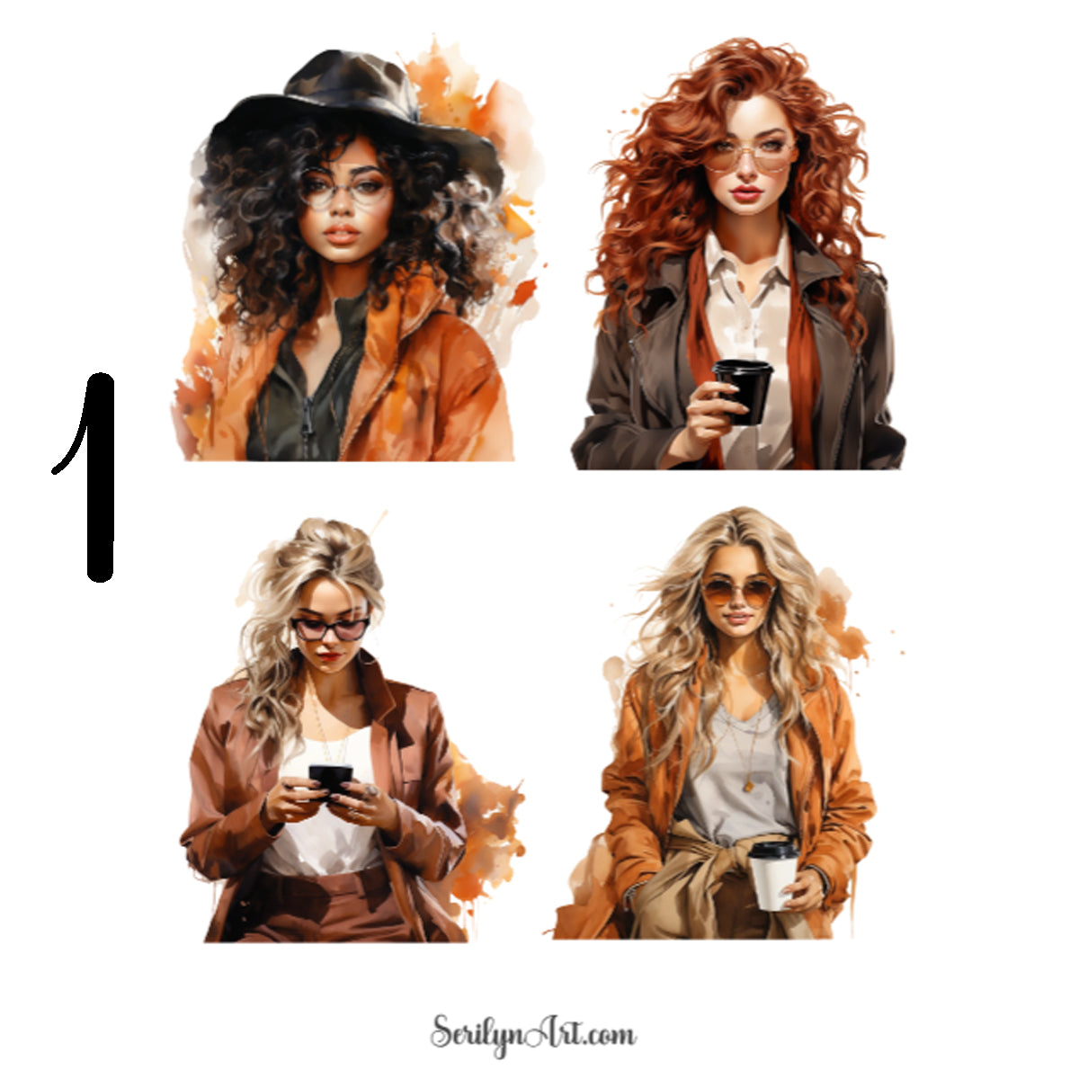 Autumn Fashion Sticker Sheet