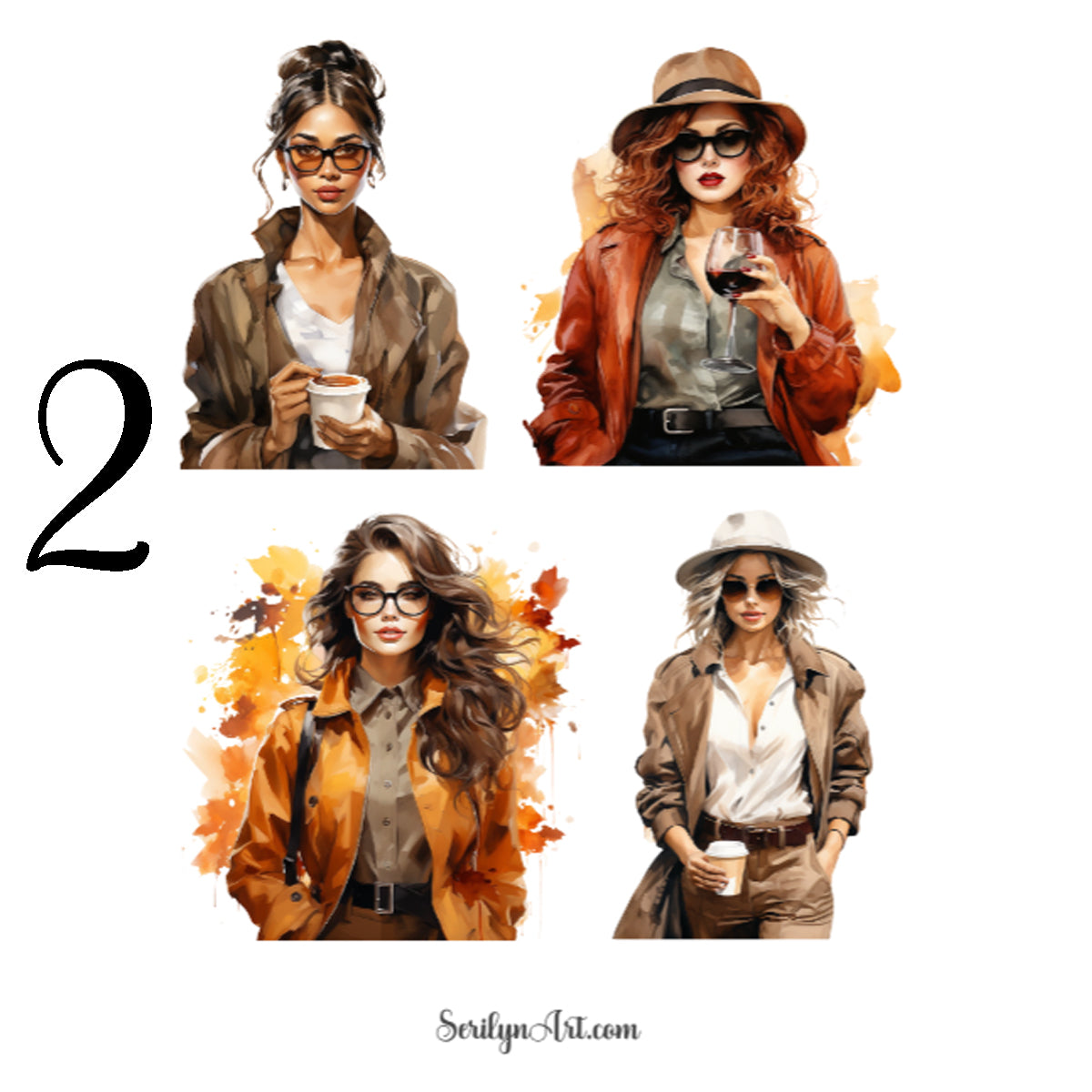 Autumn Fashion Sticker Sheet