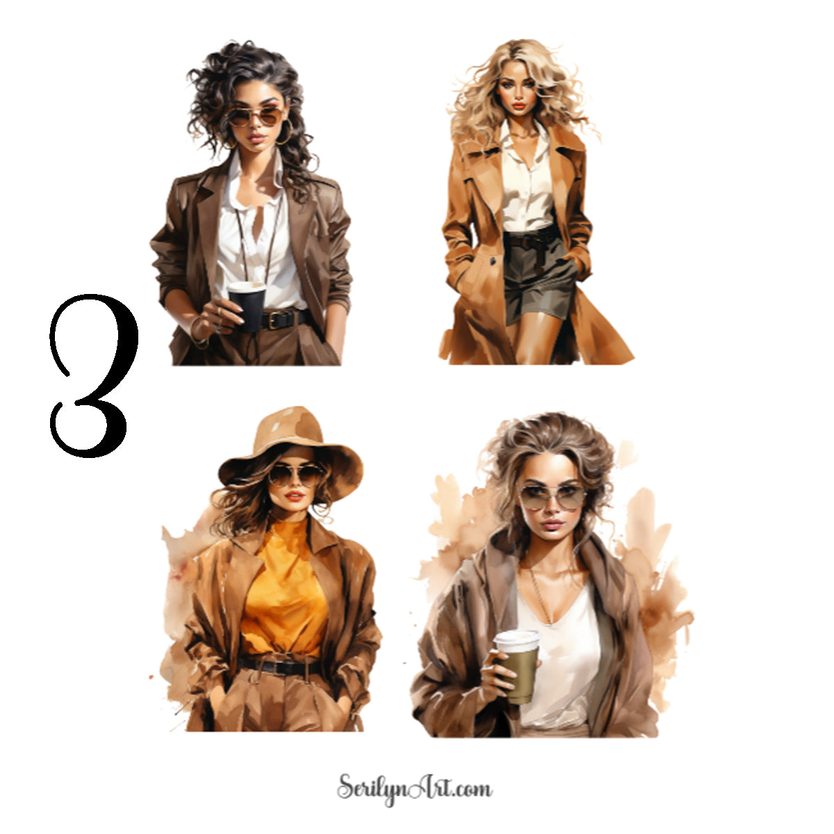 Autumn Fashion Sticker Sheet