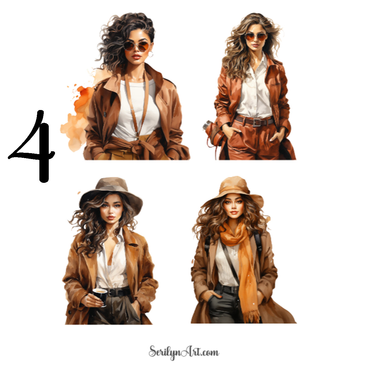 Autumn Fashion Sticker Sheet