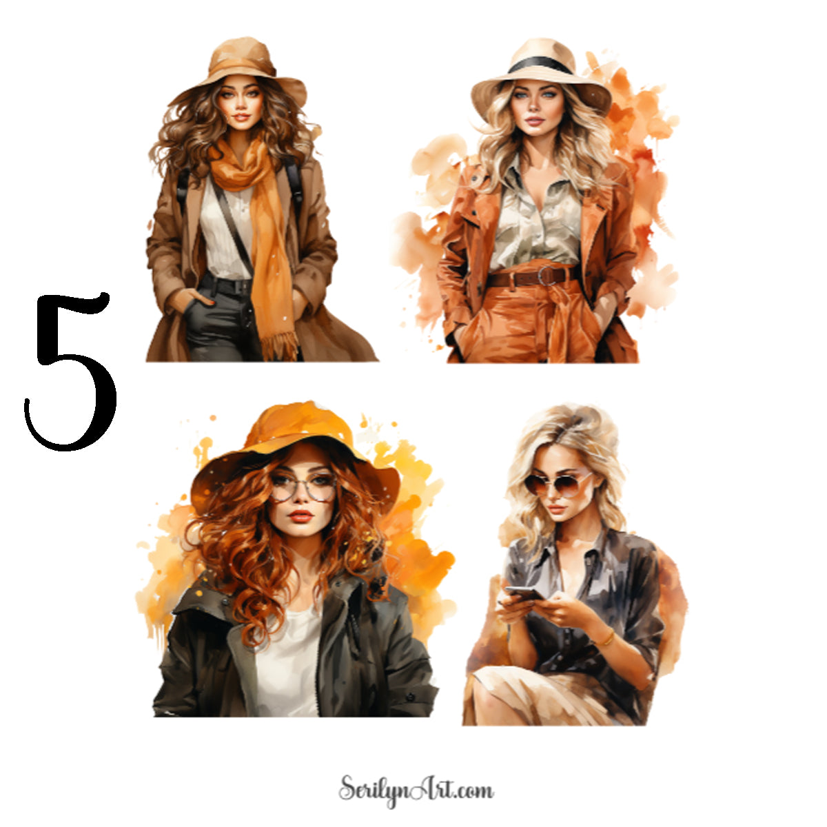 Autumn Fashion Sticker Sheet