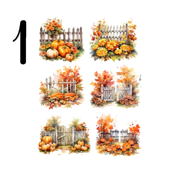 Autumn Fences Sticker Sheet