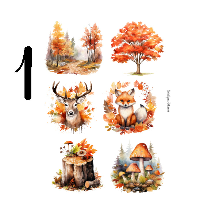 Autumn Forest Sticker Sheet