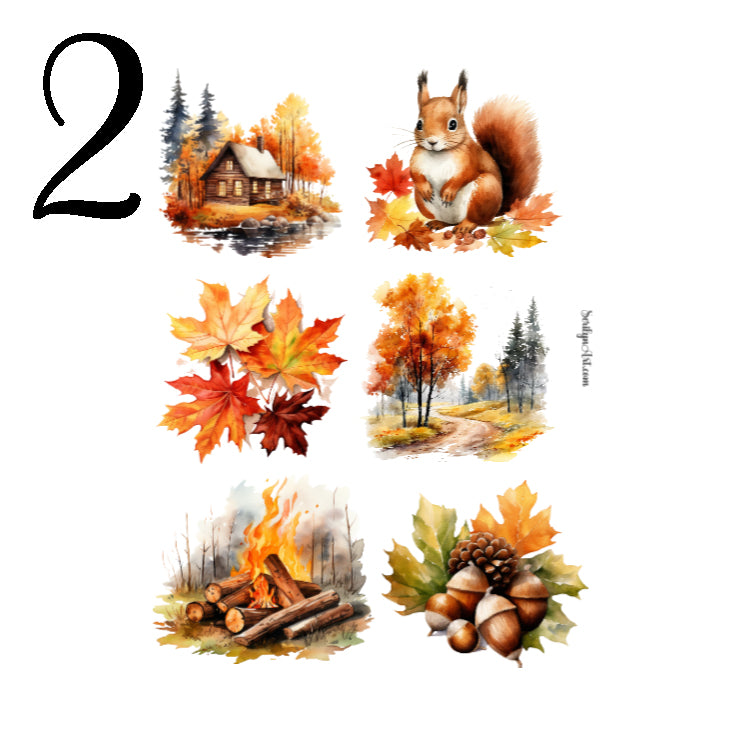 Autumn Forest Sticker Sheet