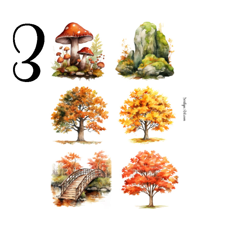 Autumn Forest Sticker Sheet