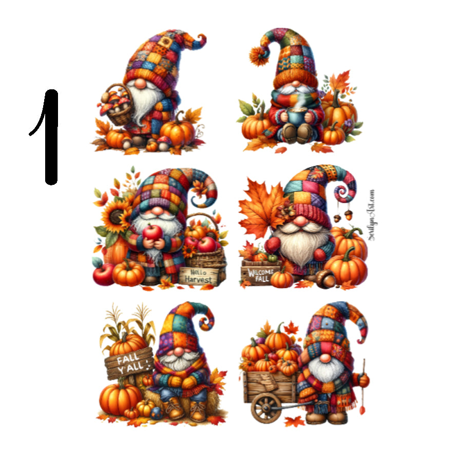 Autumn Gnomes Sticker Sheet