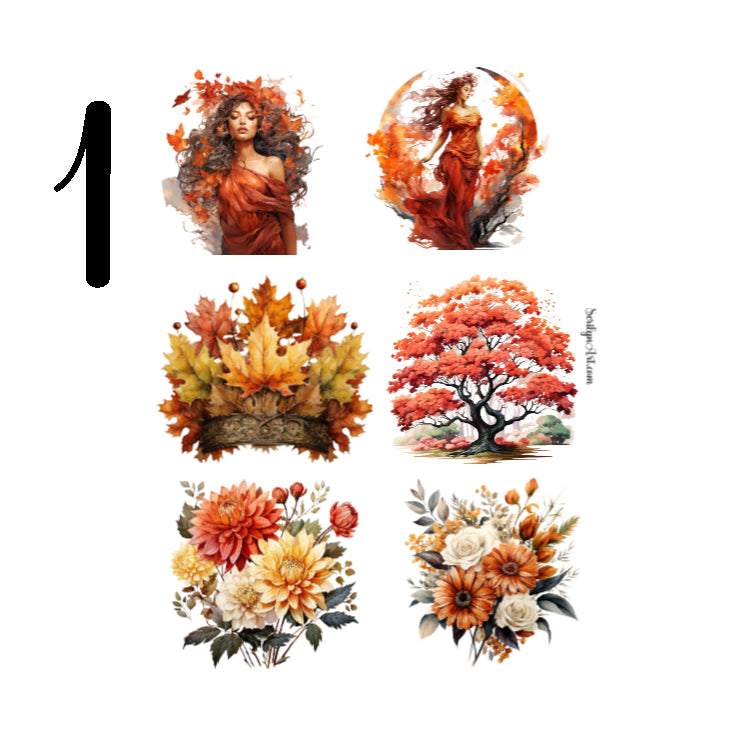 Autumn Goddesses Sticker Sheet