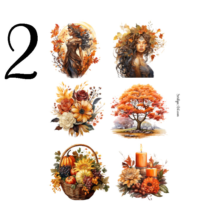 Autumn Goddesses Sticker Sheet