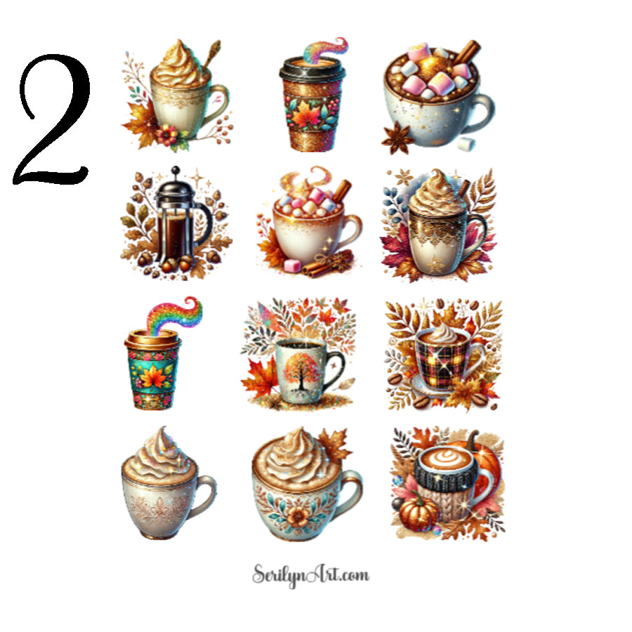 Autumn Hot Coffee Sticker Sheet