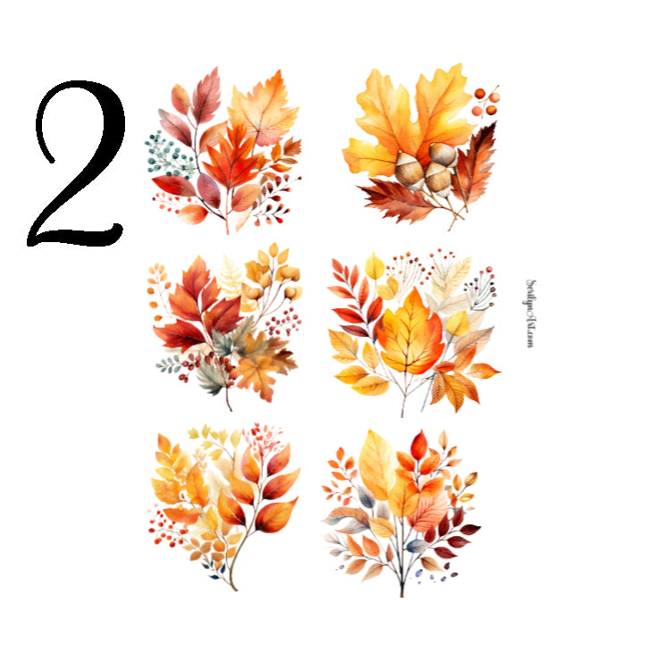 Autumn Leaves Sticker Sheet